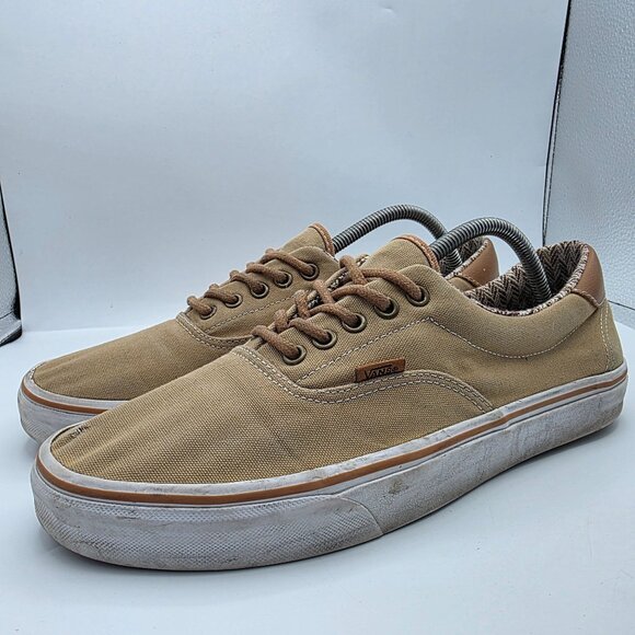 Vans Era 59 C&L Mens Size 11.5 Khaki Chevron Sneaker Shoes Casual Outdoors main image 6